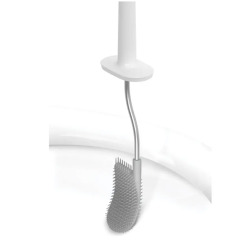 Flex™ Plus Brosse de toilette avec support de rangement, Gris clair (70516)