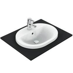 Connect lavabo à encastrer 550 mm ovale 550 x 175 x 430 mm, blanc (E503901)