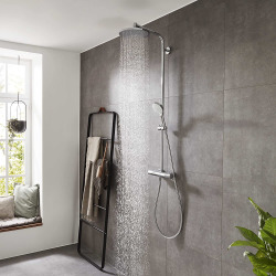 Hansgrohe Showerpipe Crometta S 240 Colonne de douche 1jet EcoSmart avec mitigeur thermostatique (27268000)