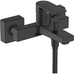 Hansgrohe Vernis Shape Mitigeur bain/douche avec cartouche céramique, Noir mat (71450670)