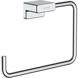 Hansgrohe AddStoris Anneau porte-serviette fixation murale, Chrome (41754000)