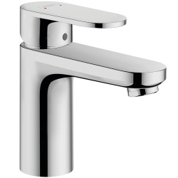 Hansgrohe Vernis Blend Mitigeur de lavabo ComfortZone 100 avec tirette et vidage métallique, Chrome (71559000)