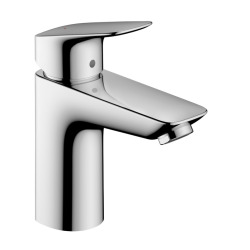 Hansgrohe Logis Mitigeur de lavabo 100, avec tirette et vidage synthétique, Chrome (71100000)