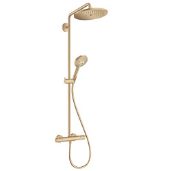 Hansgrohe Croma Select S Showerpipe 280 1 jet avec thermostatique, Bronze brossé (26890140)