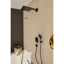 Hansgrohe Coude de raccordement Fixfit Square, noir mat (26455670)