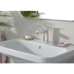 Hansgrohe Logis Mitigeur de lavabo 100, avec tirette et vidage synthétique, Chrome (71100000)