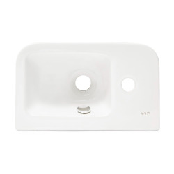 Intégra Lave-mains 37x22 cm, trou pour robinet à gauche, blanc (7090-003-0028)