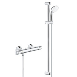 Set Mitigeur Thermostatique de Douche + Ensemble de douche complet 2 jets Tempesta 100 (34840000-TEMPESTA90)