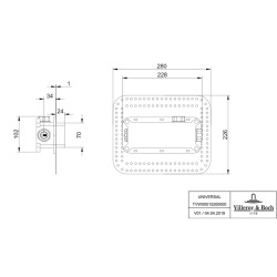 Universal Taps & Fittings Corps universel encastrable pour robinetterie monocommande. ( TVW00015200000)