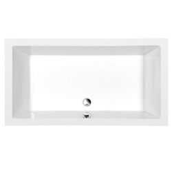 Deep Receveur de douche avec Bordures, 1100x750x260mm, Blanc, (72883)