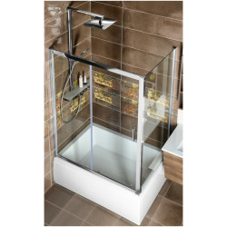 Deep Receveur de douche avec Bordures, 1100x750x260mm, Blanc, (72883)