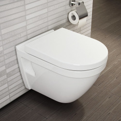 Pack WC Complet Bâti-support + WC Vitra S50 avec abattant déclipsable + Set d'accessoires OFFERT