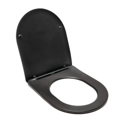 Swiss Aqua Technologies Siège de toilette SAT Infinitio arrondi noir (SATINFPBKM)