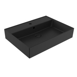 Swiss Aqua Technologies Lavabo rectangulaire noir mat SAT Infinitio 60,5x46,5 cm (SATINF6046BKM)