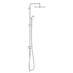 TEMPESTA COSMOPOLITAN SYSTEM 250 Colonne de douche 2 Jets avec inverseur manuel, Douchette 4 Jets, Chrome/blanc (26675000)