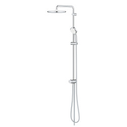 TEMPESTA COSMOPOLITAN SYSTEM 250 Colonne de douche 2 Jets avec inverseur manuel, Douchette 4 Jets, Chrome/blanc (26675000)