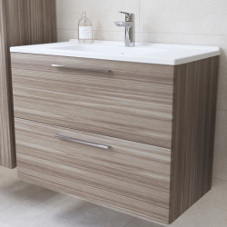 Meuble salle de bain avec lavabo miroir et éclairage Led Vitra Mia 79x61x39,5 cm, cordoba (MIASET80C)