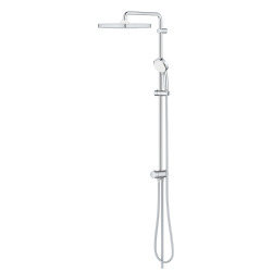 TEMPESTA COSMOPOLITAN SYSTEM 250 Cube  Colonne de douche sans mitigeur, 2 jets, Douchette 4 Jets, Chrome/blanc (26691000)