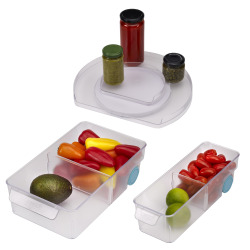 Joseph Joseph Ensemble FridgeStore pour un frigidaire malin, organisé et propre.