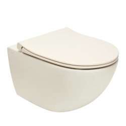 WC suspendu Vitra Sento SmoothFlush avec abattant, vidage arrière (7848-020-6147)