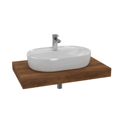 Naturel Ensemble de salle de bain Hansgrohe avec lavabo Dolce 80x8x50 cm chêne charleston KSETDO4