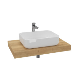 Naturel Ensemble de salle de bain Hansgrohe avec Dolce 80x8x50 cm chêne halifax KSETDO6