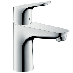 Hansgrohe Focus 100 Mitigeur de lavabo sans tirette ni vidage bas débit, chromé (31513000)