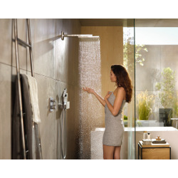 Hansgrohe Douche de tête Raindance E300, 1 jet avec bras de douche, chromé (26238000)