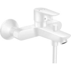 Hansgrohe Talis E Mitigeur bain/douche avec Limiteur de température, Blanc mat (71740700)