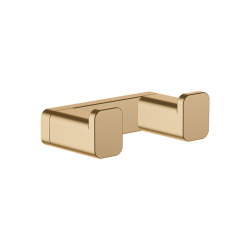 Hansgrohe AddStoris Crochet double métallique 6,6x2x3,6cm avec fixations cachées, bronze brossé (41755140)