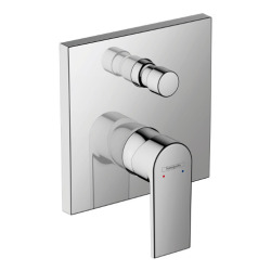 Hansgrohe Vernis Shape Set de finition pour mitigeur bain/douche encastré, Chrome (71468000)