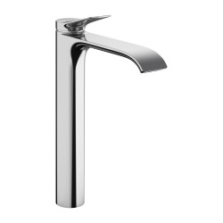 Hansgrohe Vivenis Mitigeur de lavabo surélevé 250 sans tirette ni vidage, bec cascade, chrome (75042000)