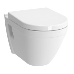 Pack WC Bâti support en verre + WC suspendu Vitra S50 + Abattant frein de chute + Plaque intégrée (VitrusS50-1)