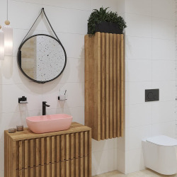 Mood mitigeur lavabo XL avec levier sans tirette, G3/8, Noir mat (SATBSMOOD285C)