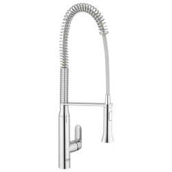 Grohe K7 Mitigeur de cuisine avec douchette professionnelle à zone de rotation de 360° (grand modèle) (32950000)