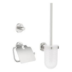 Grohe Essentials Set d’accessoires 3 en 1, Supersteel (40407DC1)