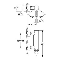 Grohe Essence Mitigeur monocommande Douche (33636AL1)