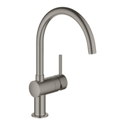 Grohe Minta, mitigeur monocommande évier, Hard Graphite brossé (32917AL0)