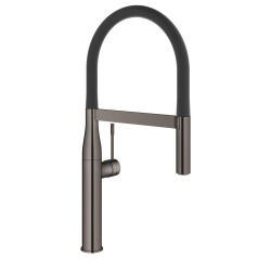 Grohe Essence Mitigeur monocommande évier avec Limiteur de température, Hard Graphite (30294A00)