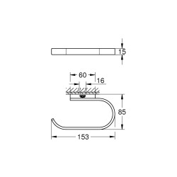 Grohe Selection Dérouleur de papier toilette mural en métal sans couvercle, Warm Sunset brossé (41068DL0)