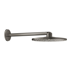 Grohe Rainshower Smartactive 310 Set douche de tête 2 jets et bras 430mm, Hard Graphite brossé (26475AL0)