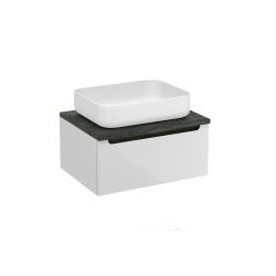 Naturel Meuble de salle de bain sous lavabo Naturel Stilla 60x30x45 cm blanc (STILLAD06007DC)