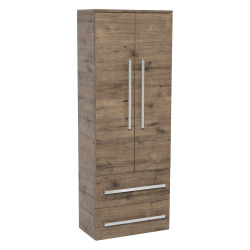 Naturel Meuble de salle de bain haut Naturel Cube Way 60x163x33 cm chêne Wellington (CUBE2V60DW)