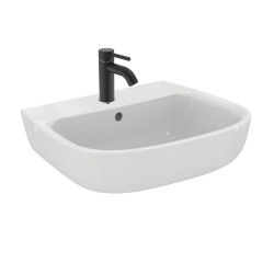 Ensemble Lavabo Twins 60x46cm + Bonde clic-clac + Siphon de lavabo, Chrome  (L51160000-SET)