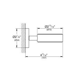 Grohe ESSENTIALS Cadre support Finition Cool Sunrise brossé (40369GN1)