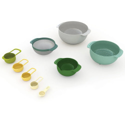 Joseph Joseph Ensemble de 11 ustensiles de cuisine pour vous faciliter la vie et cuisiner bien organisé