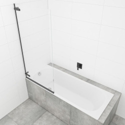 Pare-Baignoire SAT TGD NEW 150x80 cm noir (SATTGVZO150CT)