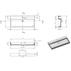 Swiss Aqua Technologies Lavabo SAT Infinitio 100,4x46,5 cm (SATINF10046)