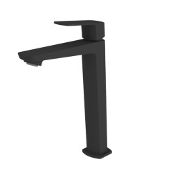 Mitigeur lavabo haut Feel, sans prise, noir mat (SATBSFEEL285C)