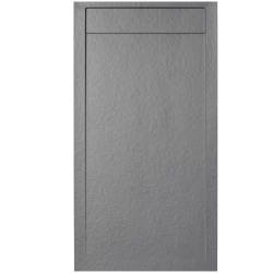 Swiss Aqua Technologies Fusion Receveur de douche 140x90cm en marbre coulé, Gris perle (SATFUP14090GRP)